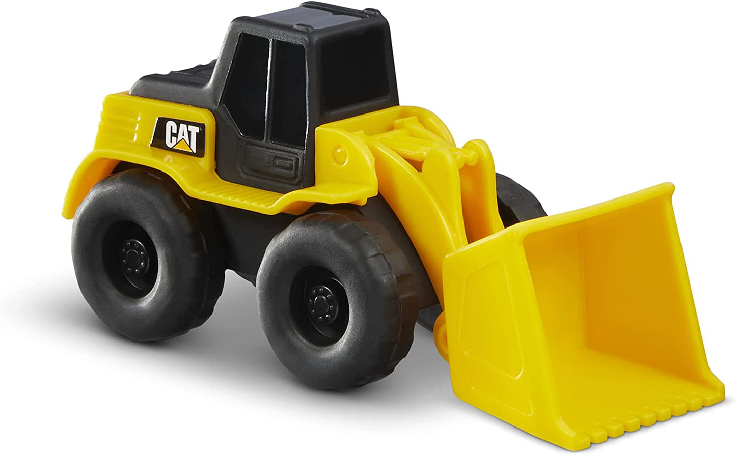 Cattoysofficial, CAT Little Machines Toys with 5Pcs - Dump Truck, Wheel Loader, Bulldozer, Backhoe, and Excavator Vehicles, Cake Toppers, Playset for Kids Ages 3 and Up,Yellow