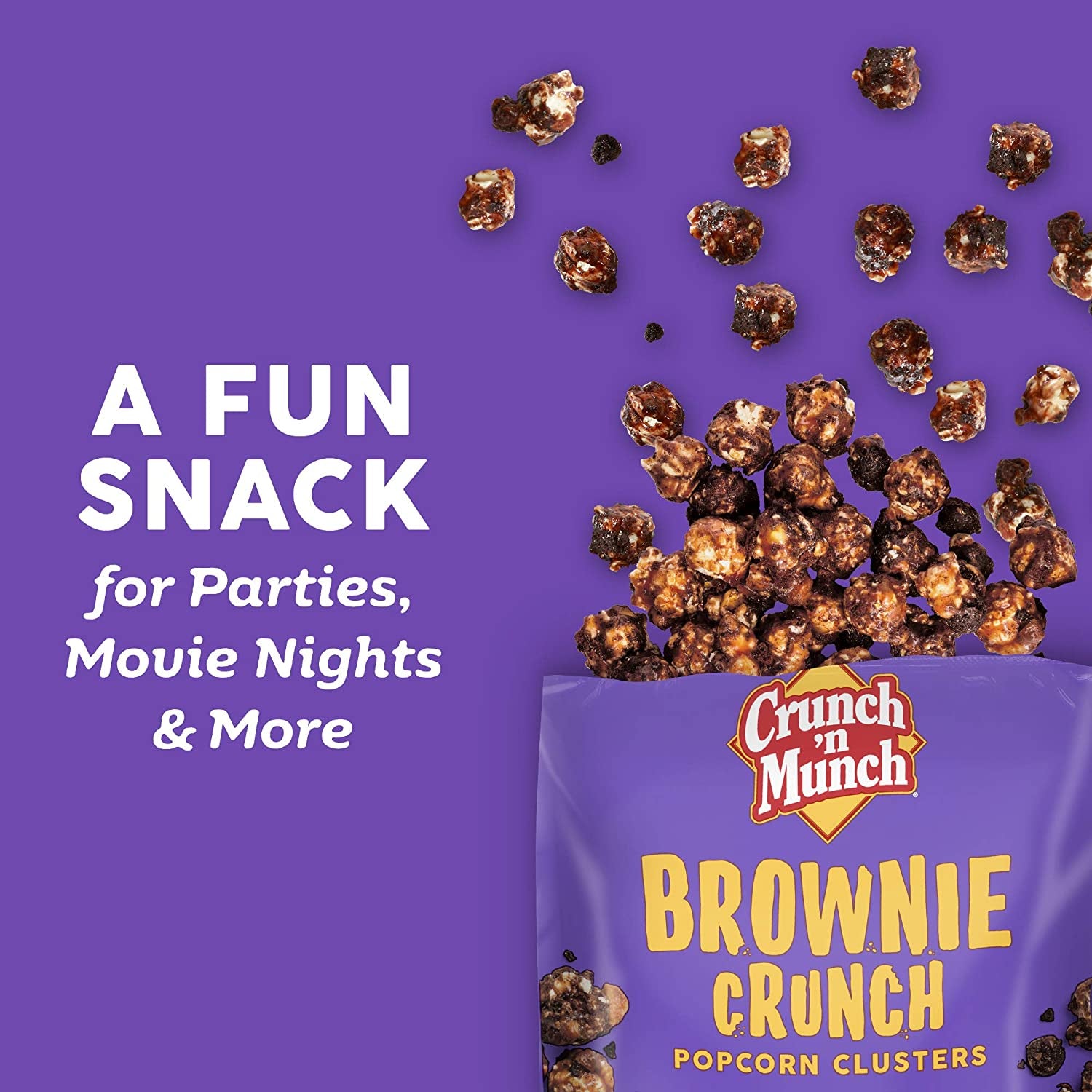 CRUNCH 'N MUNCH Brownie Crunch Flavored Popcorn, 5.5 Oz.