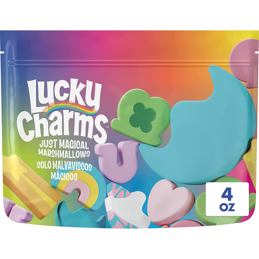 Lucky Charms, Only Marshmallows, Kids Snacks, Baking Ingredient, Dessert Topping, 4 Oz Bag