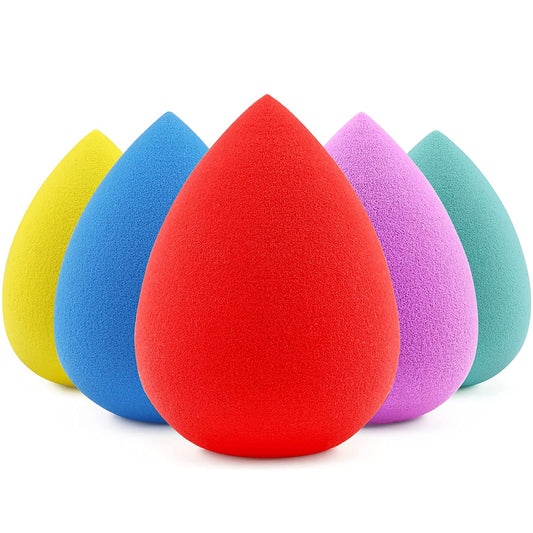 5 Pcs Makeup Sponges Set, Foundation Blending Paw Paw Sponge, Latex Free Beauty Sponges Flawless for Liquid, Cream, and Powder, Boun Boun Sponges, Multi-Colored Makeup Sponges