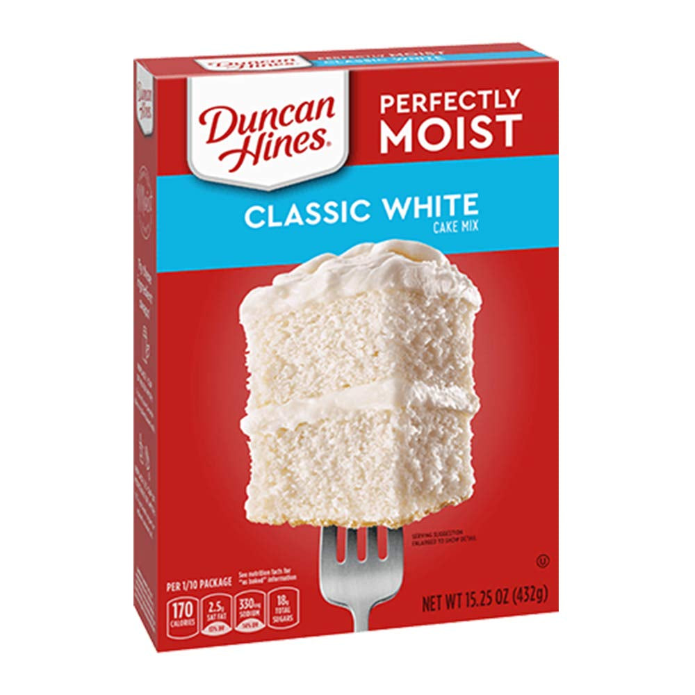 Duncan Hines Classic Cake Mix, White, 15.25 Oz