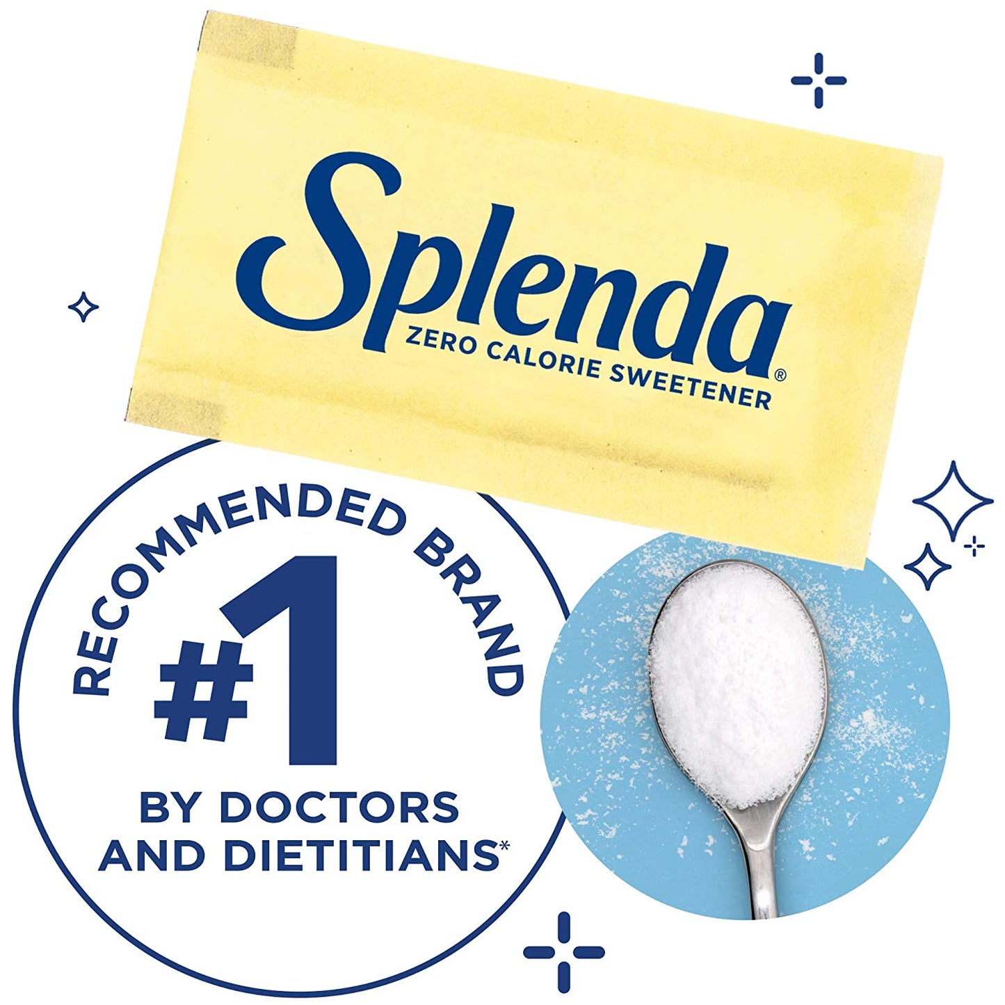 SPLENDA No Calorie Sweetener, Single-Serve Packets (100 Count), 3.5 Ounce