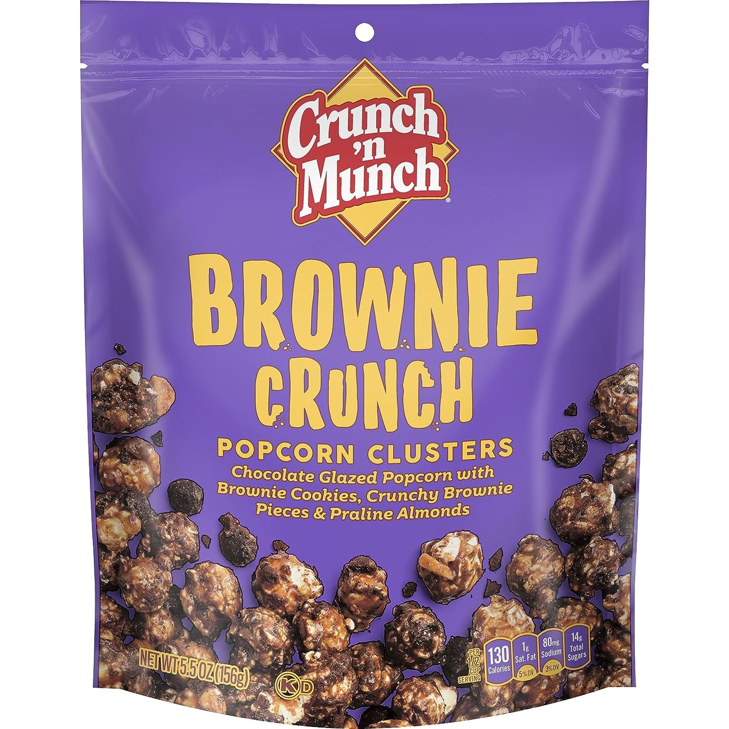 CRUNCH 'N MUNCH Brownie Crunch Flavored Popcorn, 5.5 Oz.