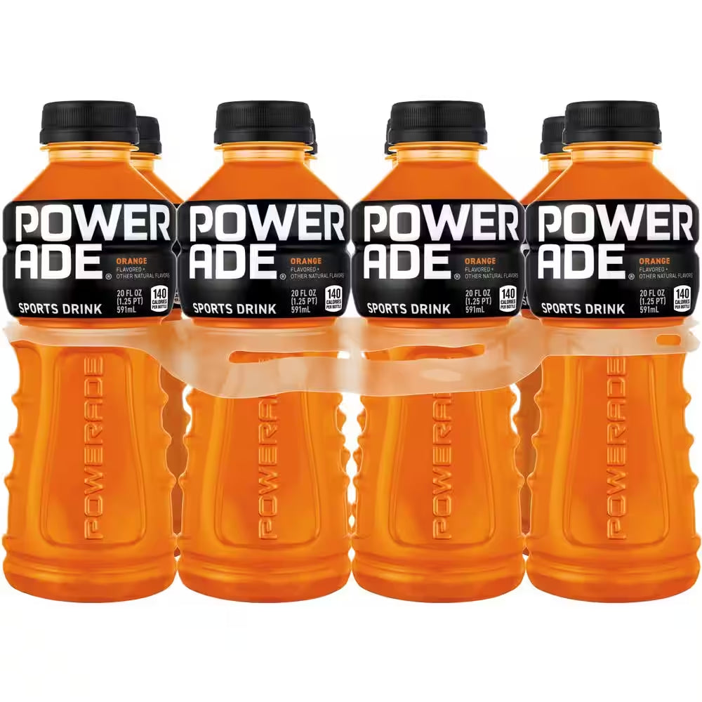 Orange Bottles, 20 Fl. Oz., 8 Pack