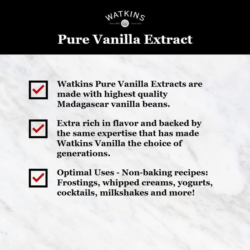 Watkins Organic Pure Vanilla Alcohol Free Flavoring, 2 Fl. Oz (Pack of 1)