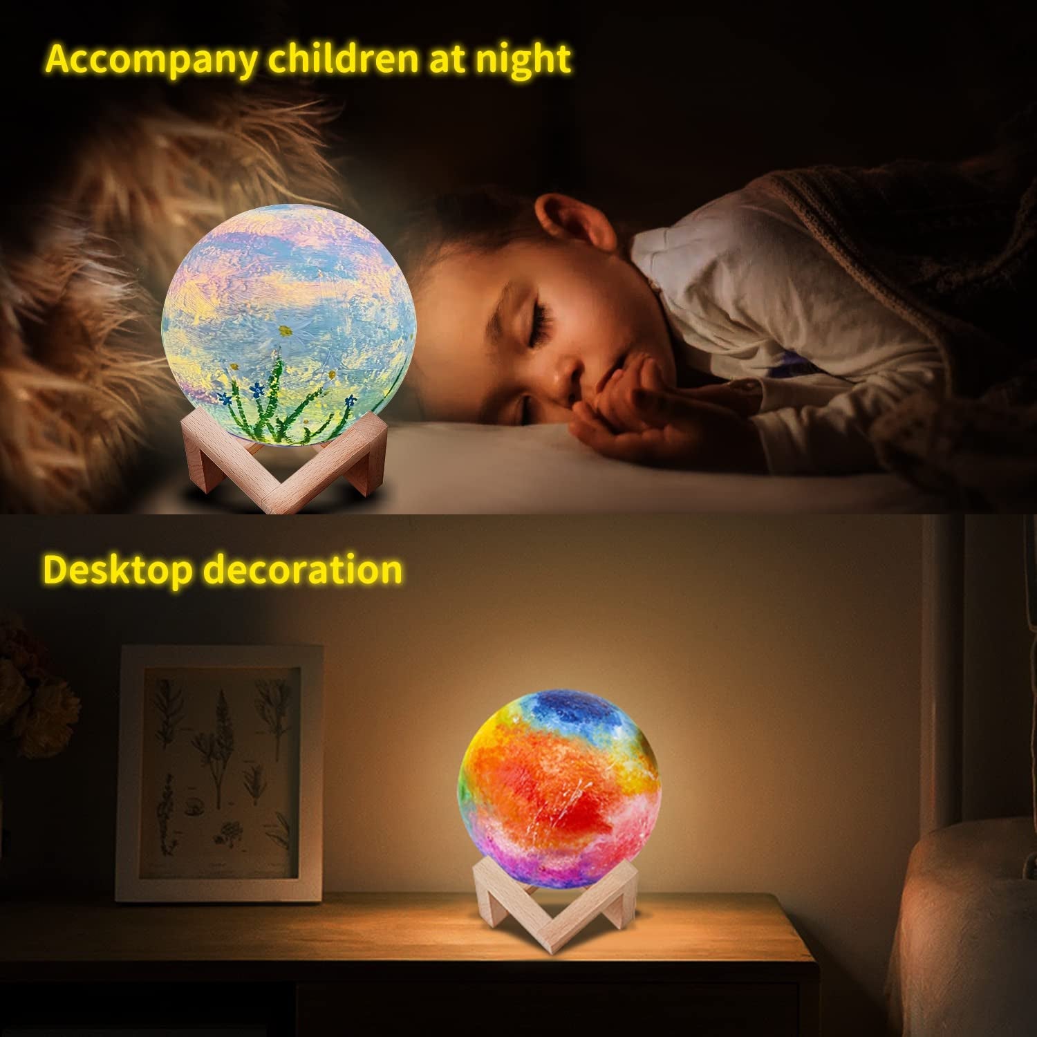 Paint Your Own Moon Lamp Kit, Halloween Gifts DIY 3D Moon Light Cool Galaxy Lamp,Toys for Teens Boys Girls, Arts & Crafts Kit Art Supplies for Kids, Arts and Crafts for Kids Ages 8-12 Birthday Gifts