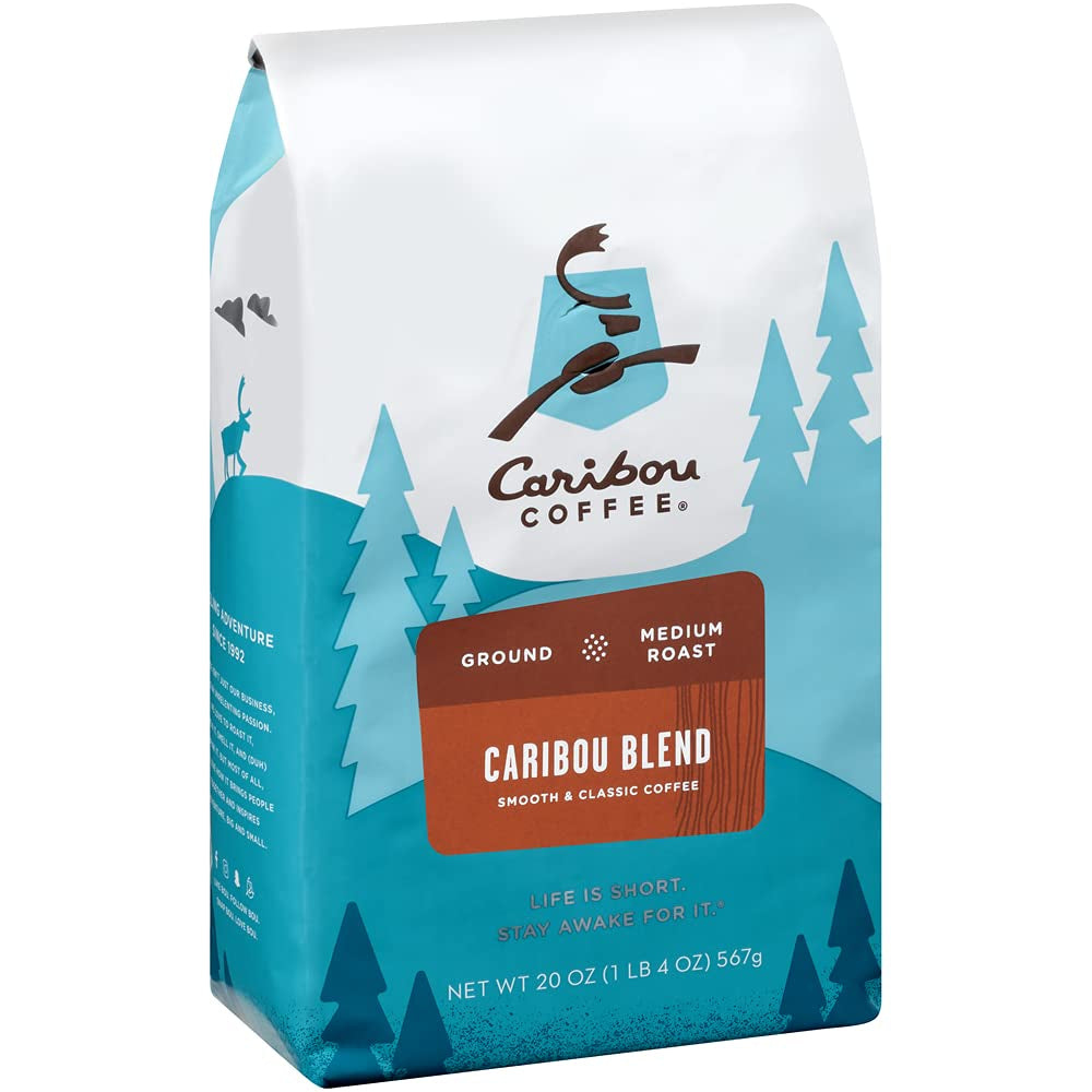 Caribou Coffee, Medium Roast Ground Coffee - Caribou Blend 20 Ounce Bag