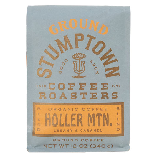 Stumptown Coffee Roasters, Organic Medium Roast Ground Coffee - Holler Mountain 12 Ounce Bag, Flavor Notes of Citrus Zest, Caramel and Hazelnut