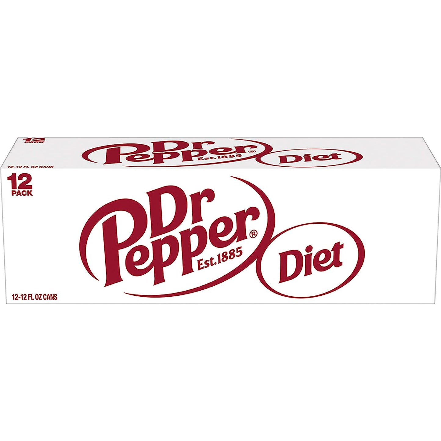 DR PEPPER Diet Soda, 12 Fl Oz Cans, 12 Pack