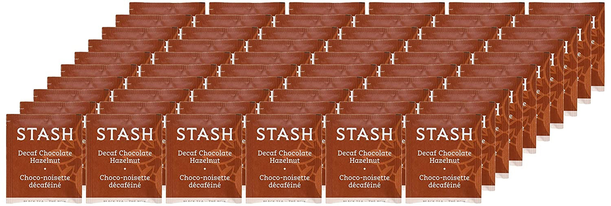 Stash Tea Decaf Chocolate Hazelnut Black Tea, Box of 100 Tea Bags