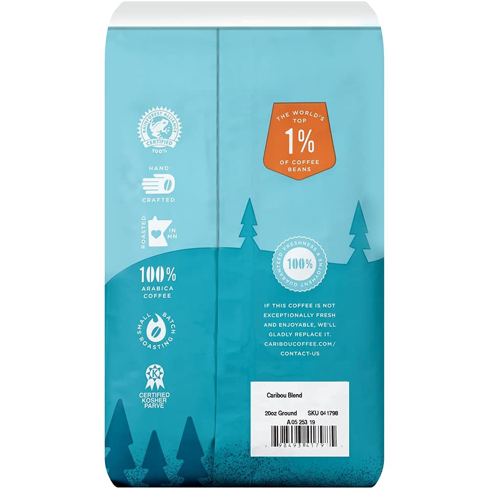 Caribou Coffee, Medium Roast Ground Coffee - Caribou Blend 20 Ounce Bag