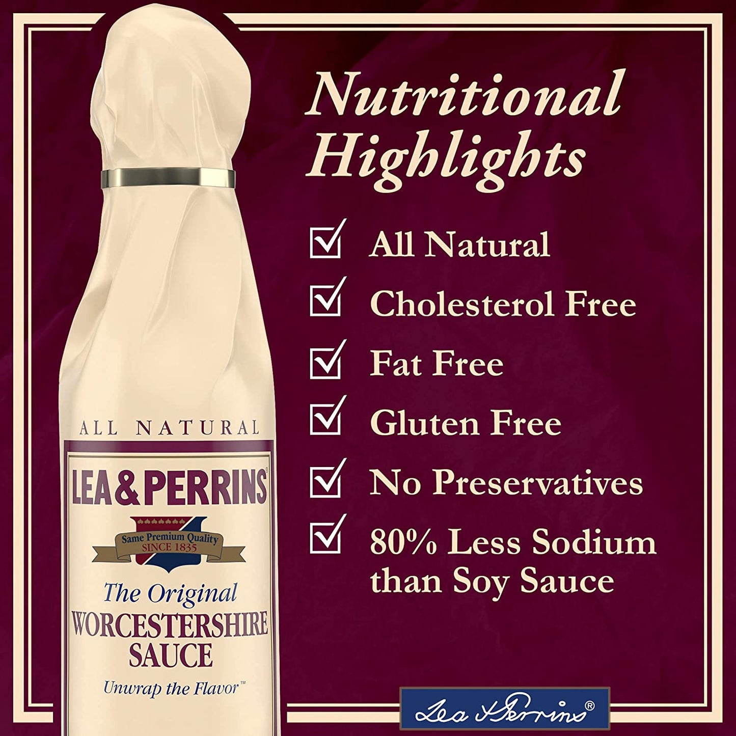 Lea & Perrins the Original Worcestershire Sauce (10 Fl Oz Bottle)