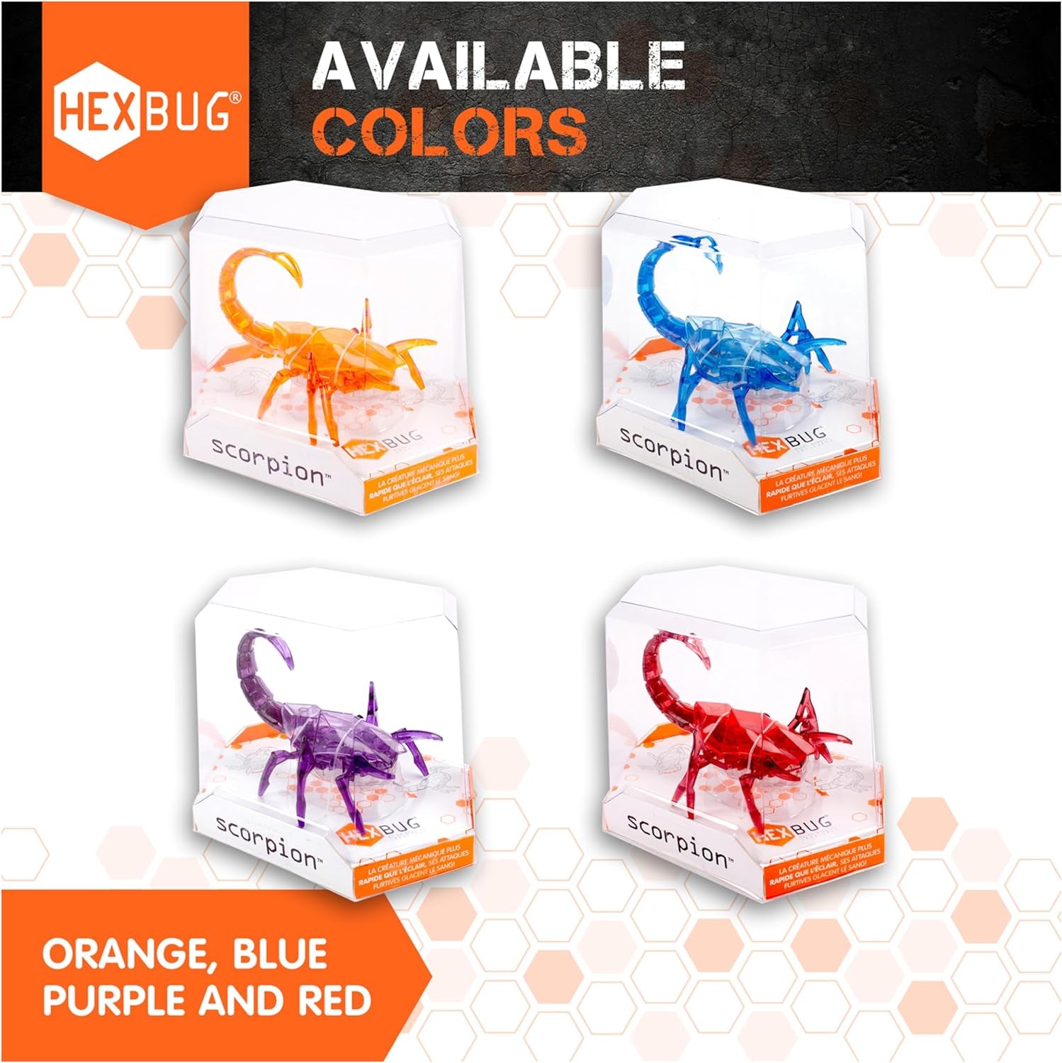 HEXBUG Robotic Scorpion, Autonomous Mechanic Scorpion Toys for Kids, Adjustable Robotic Scorpion Figure, STEM Toys for Boys & Girls Ages 8 & Up, Styles May Vary