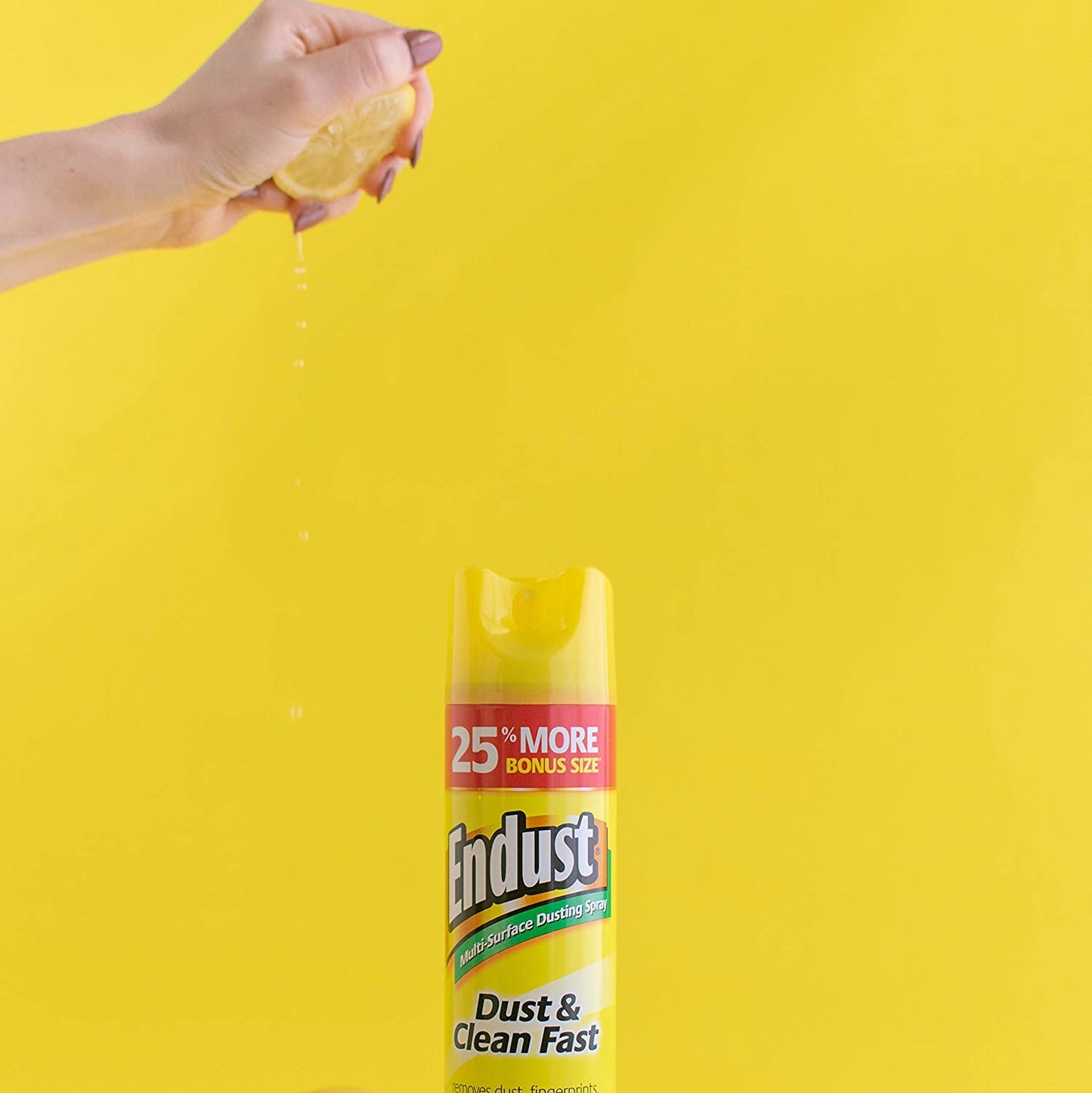 Endust Multi-Surface Dusting and Cleaning Spray, Lemon Zest, 12.5 Ounce (Pack of 2)