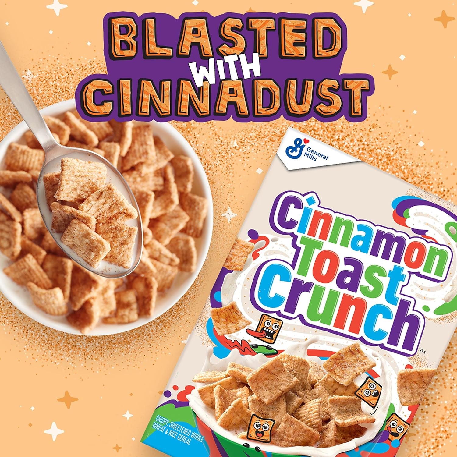 Cinnamon Toast Crunch Breakfast Cereal, 32 OZ Cereal Bag