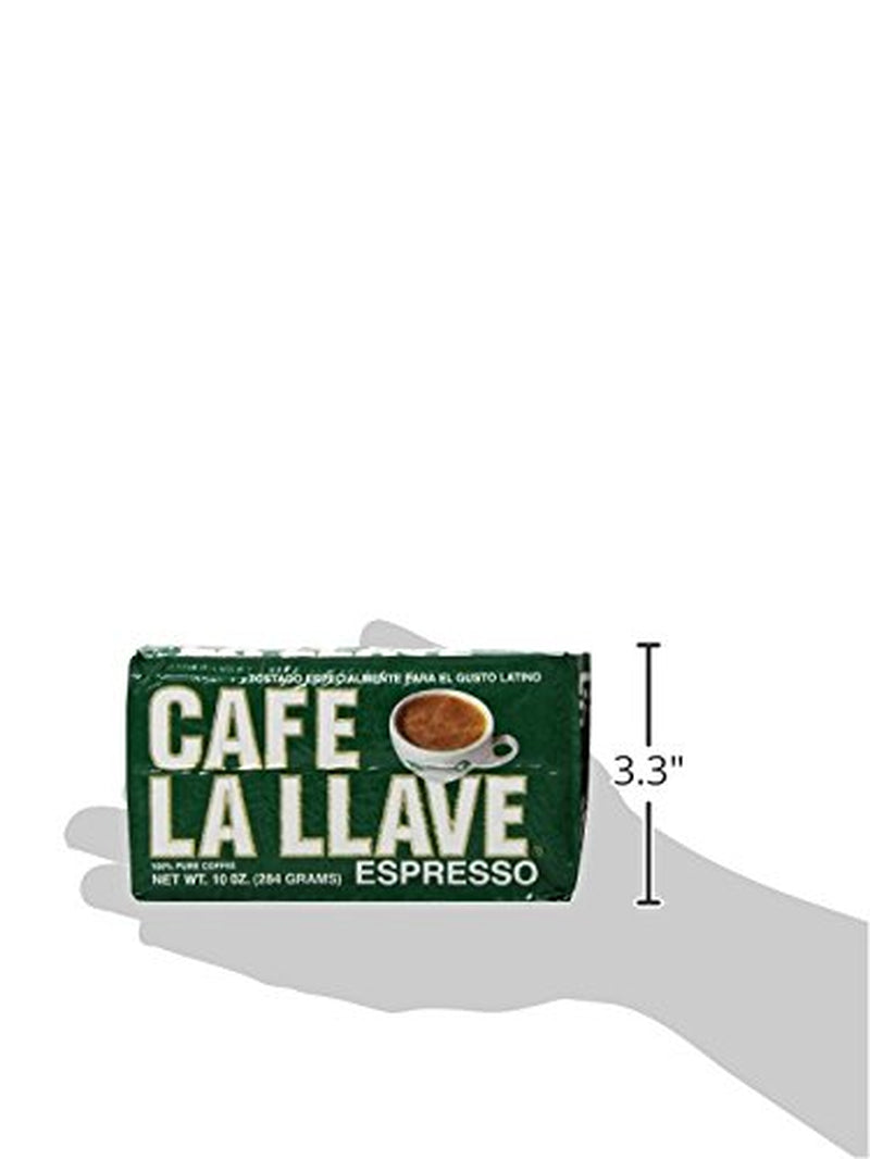 Cafe La Llave Espresso Dark Roast Coffee, 10 Ounce