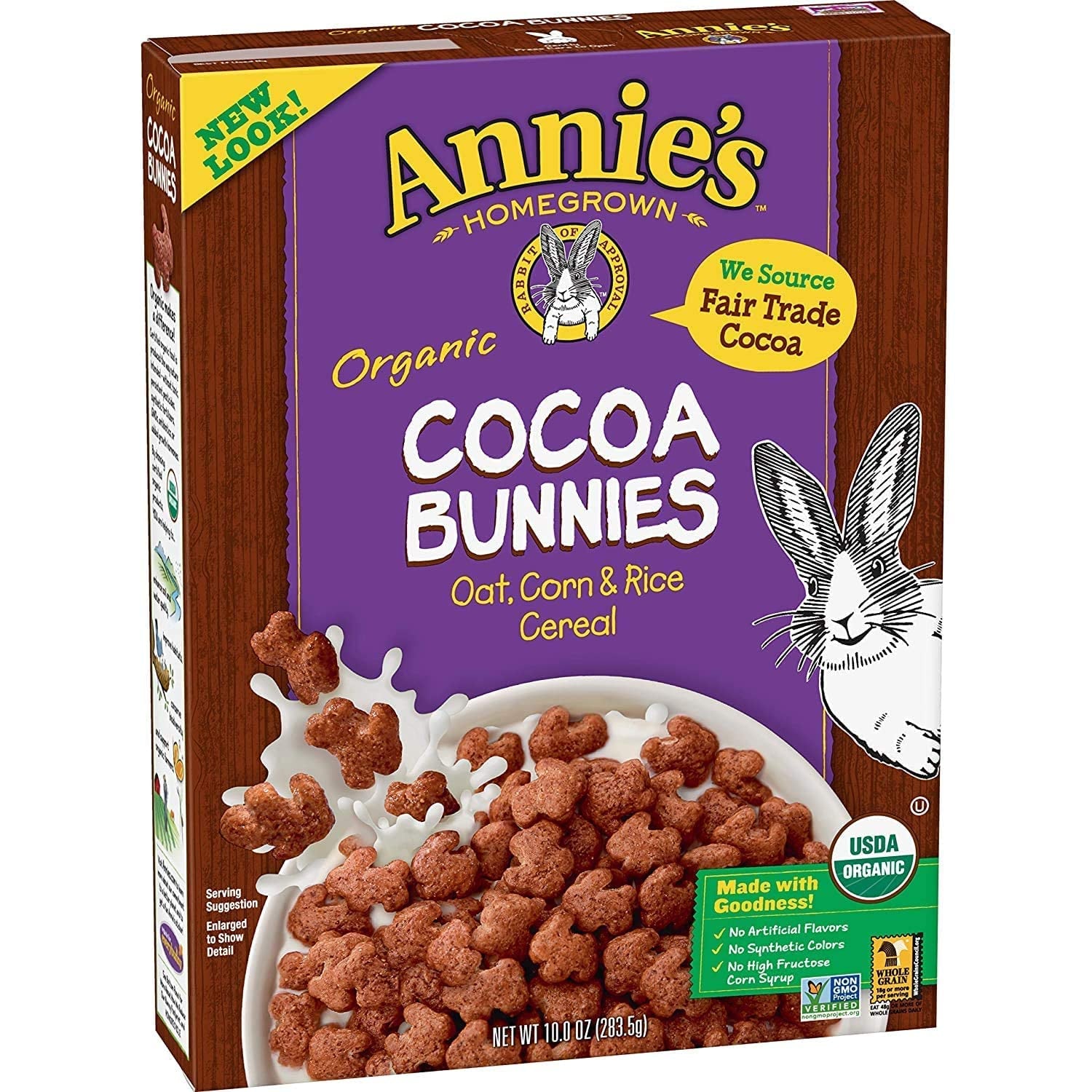 Annie'S Organic Cocoa Bunnies Breakfast Cereal, 10 Oz. Box