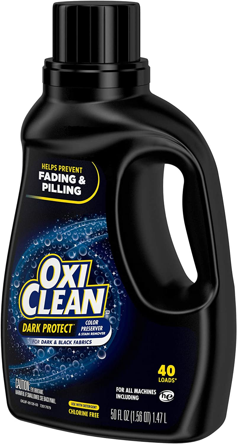 Oxiclean Dark Protect Liquid Laundry Booster, Laundry Stain Remover for Clothes, 50 Fl Oz