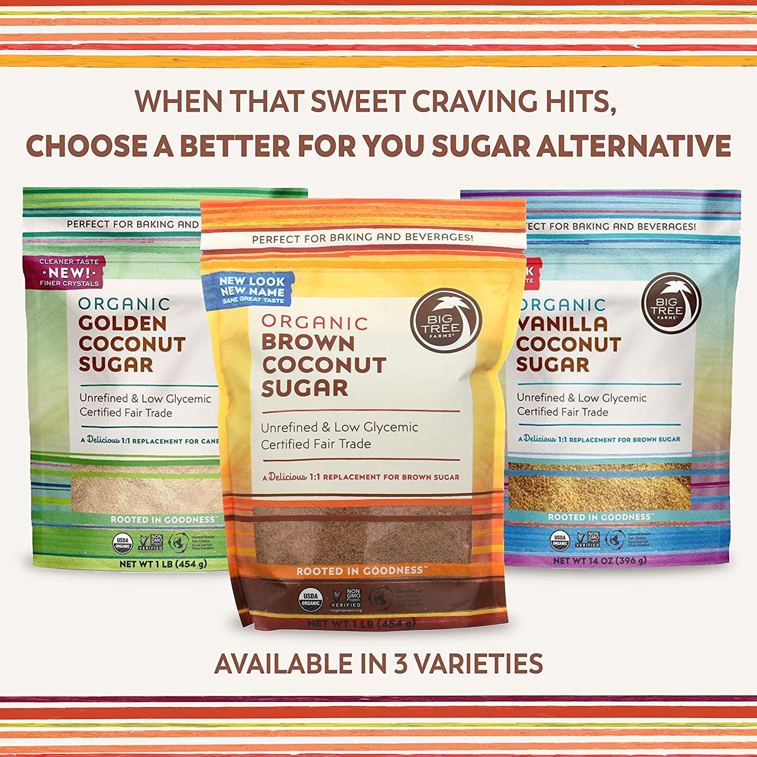 Big Tree Farms Organic Brown Coconut Sugar, Vegan, Gluten Free, Paleo, Certified Kosher, Cane Sugar Alternative, Substitute for Baking, Non GMO, Low Glycemic, Unrefined, Fair Trade,1 Pound