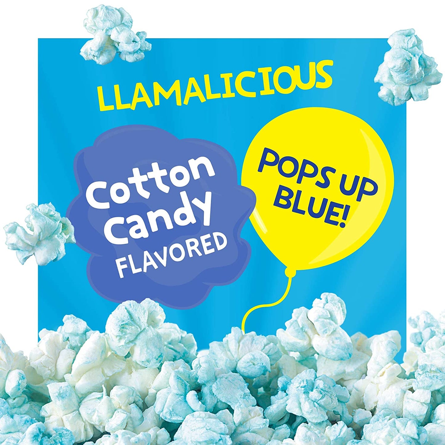 ACT II Llama Party Cotton Candy Flavored Microwave Popcorn, 16.5 Ounce (Pack of 6)