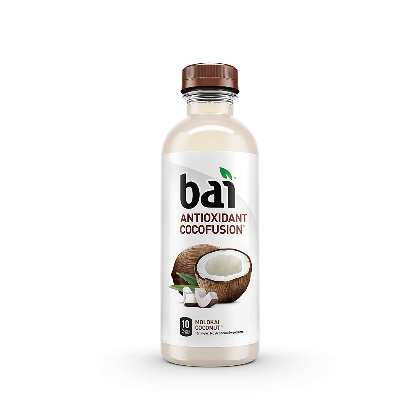 Bai Coconut Flavored Water, Molokai Coconut, Antioxidant Infused Drinks, 18 Fl Oz (Pack of 12)