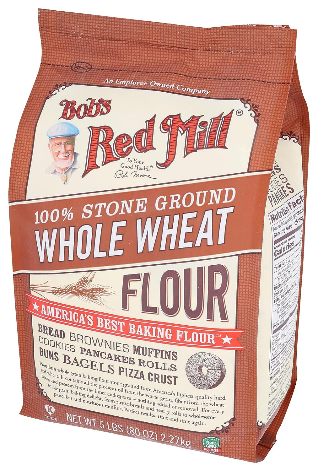 Bob'S Red Mill Whole Wheat Flour, 80 Oz