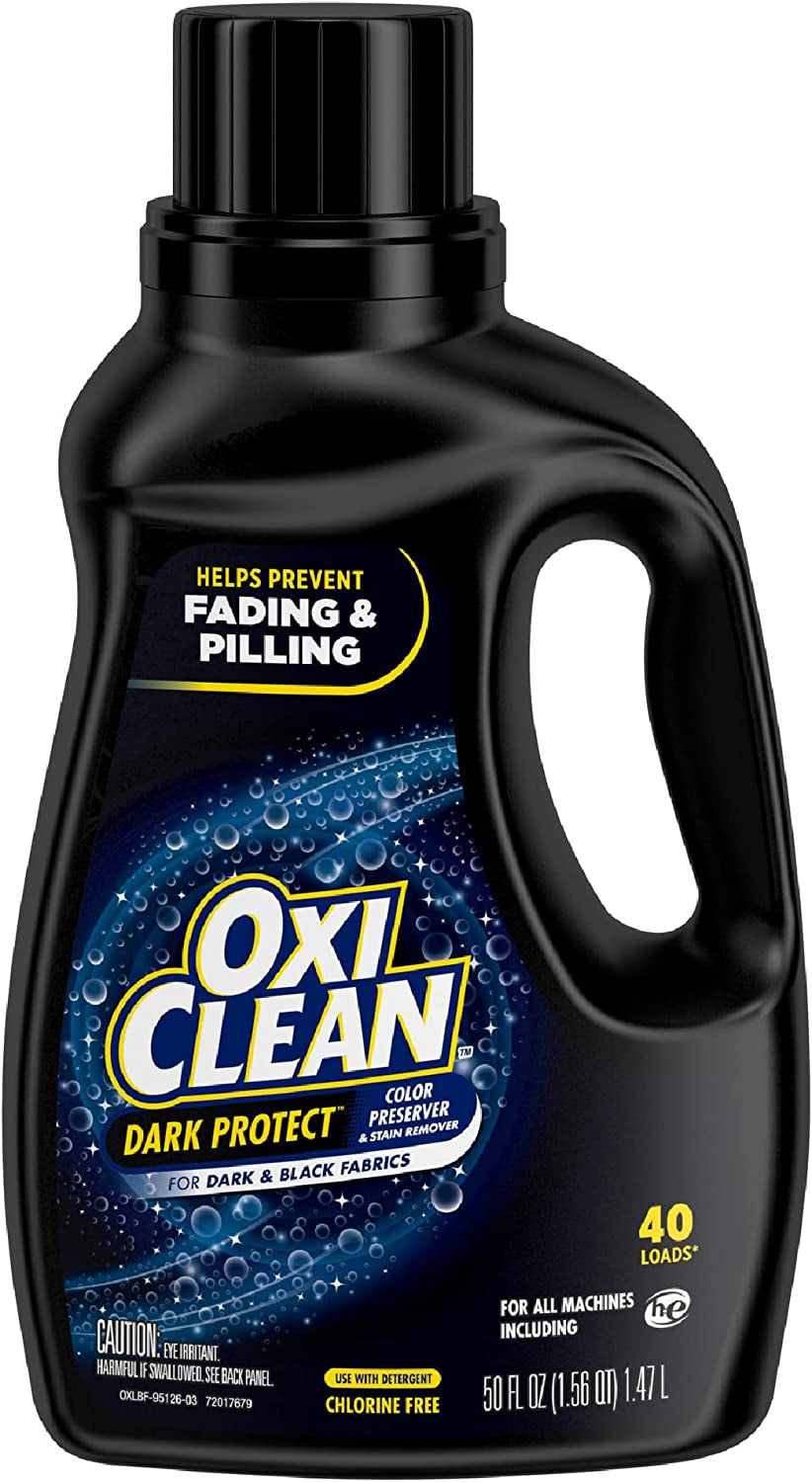 Oxiclean Dark Protect Liquid Laundry Booster, Laundry Stain Remover for Clothes, 50 Fl Oz